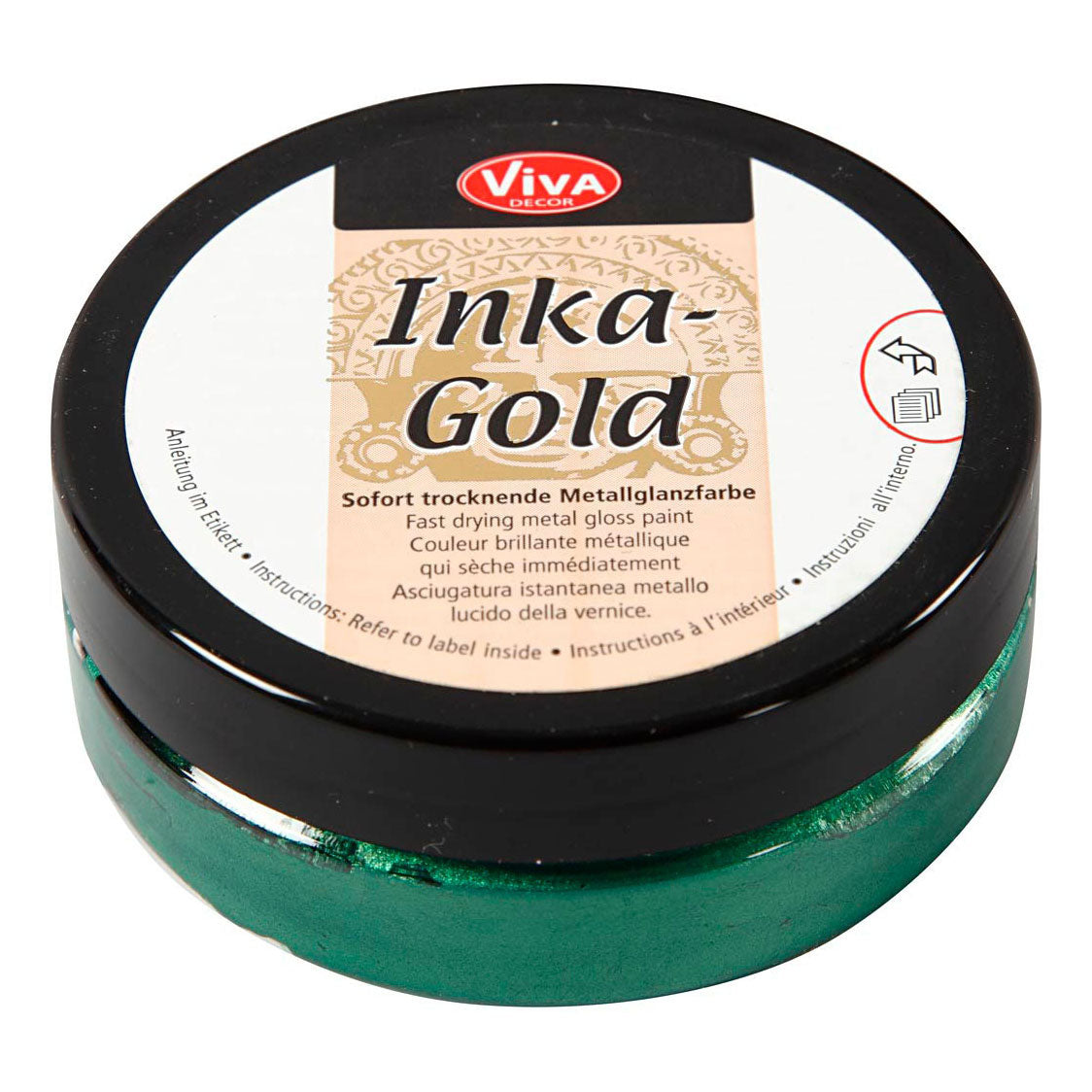 Creative Company Inka-Gold Glosswax smerald, 50ml