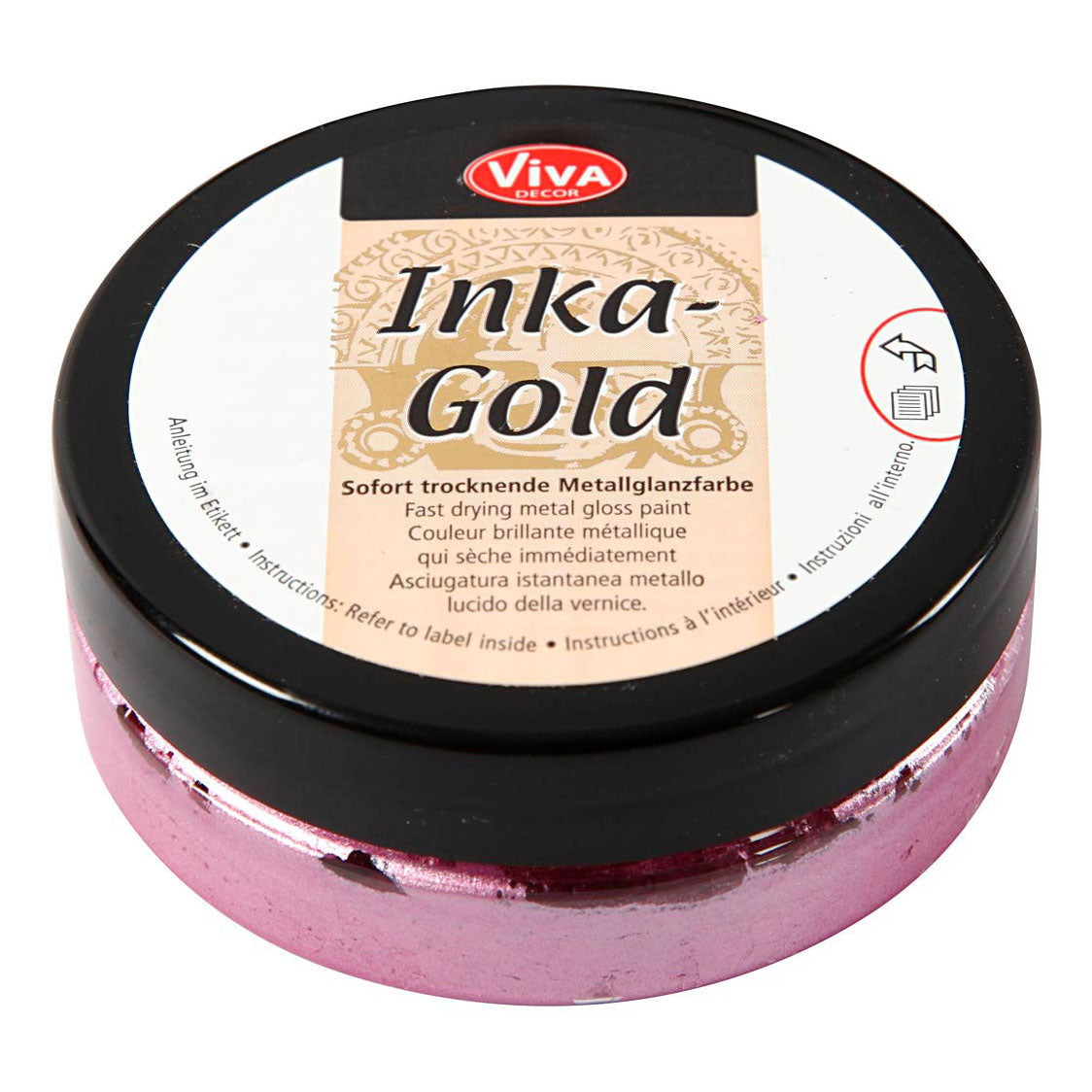 Creativ Company Inka-Gold Glosswax magenta, 50ml