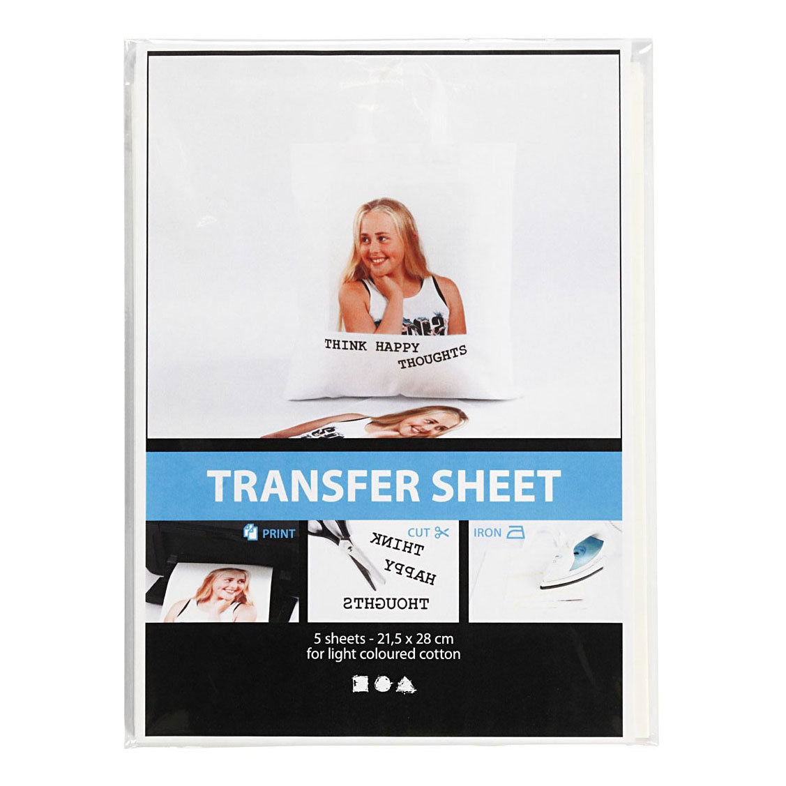 Creativiv Company Transferte Blieder transparent, 5 Placken