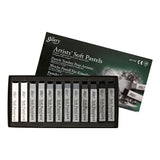 Creativ Company Gallery Soft Pastel Set Black White Harmonie, 12st.