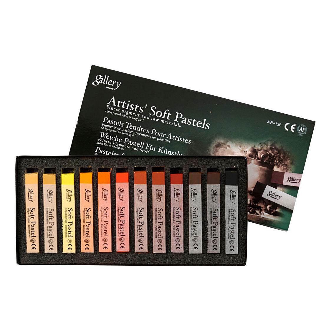 Creativ Company Gallery Soft Pastel Set Brown Harmonie, 12st.