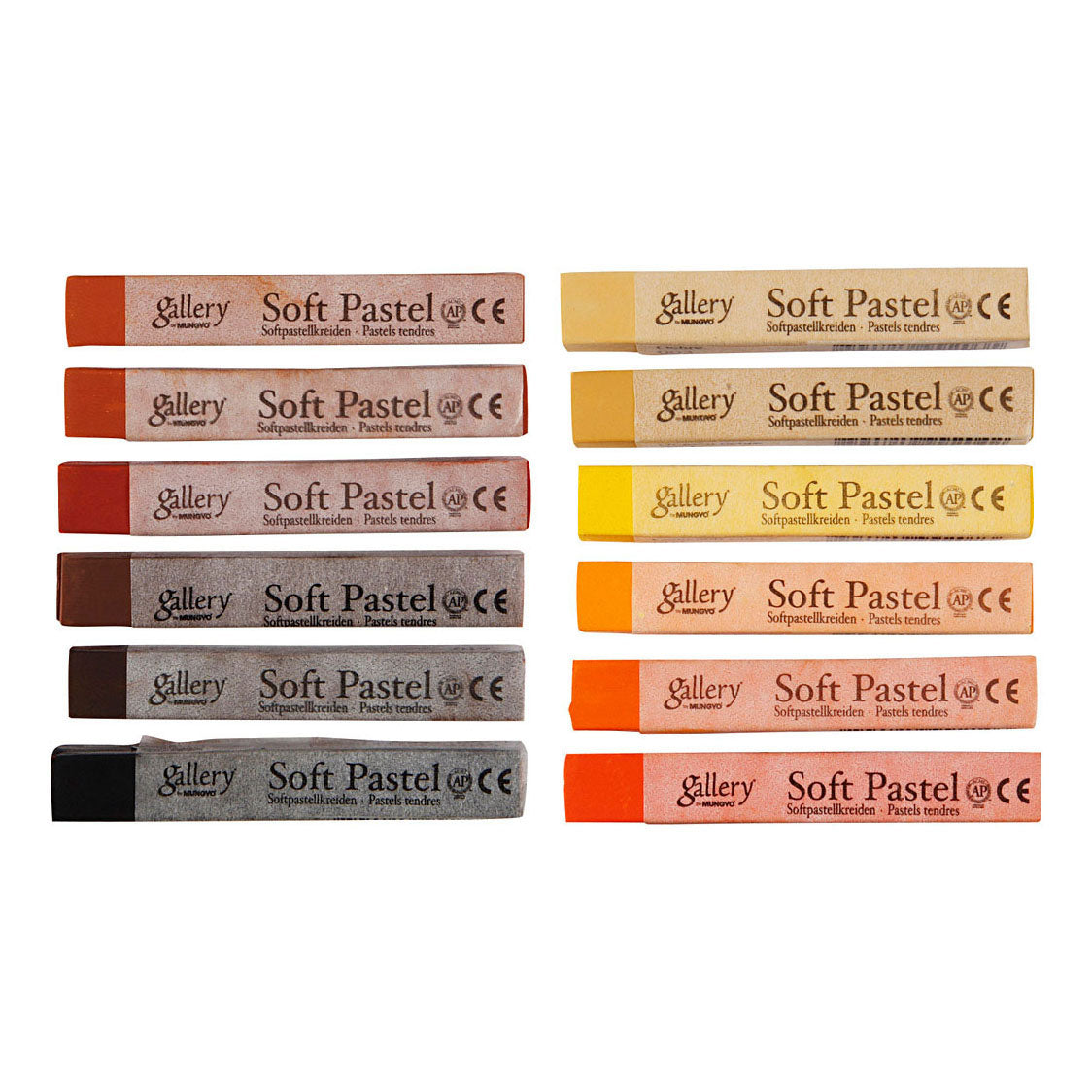 Creativ Company Gallery Soft Pastel Set Brown Harmonie, 12 ..