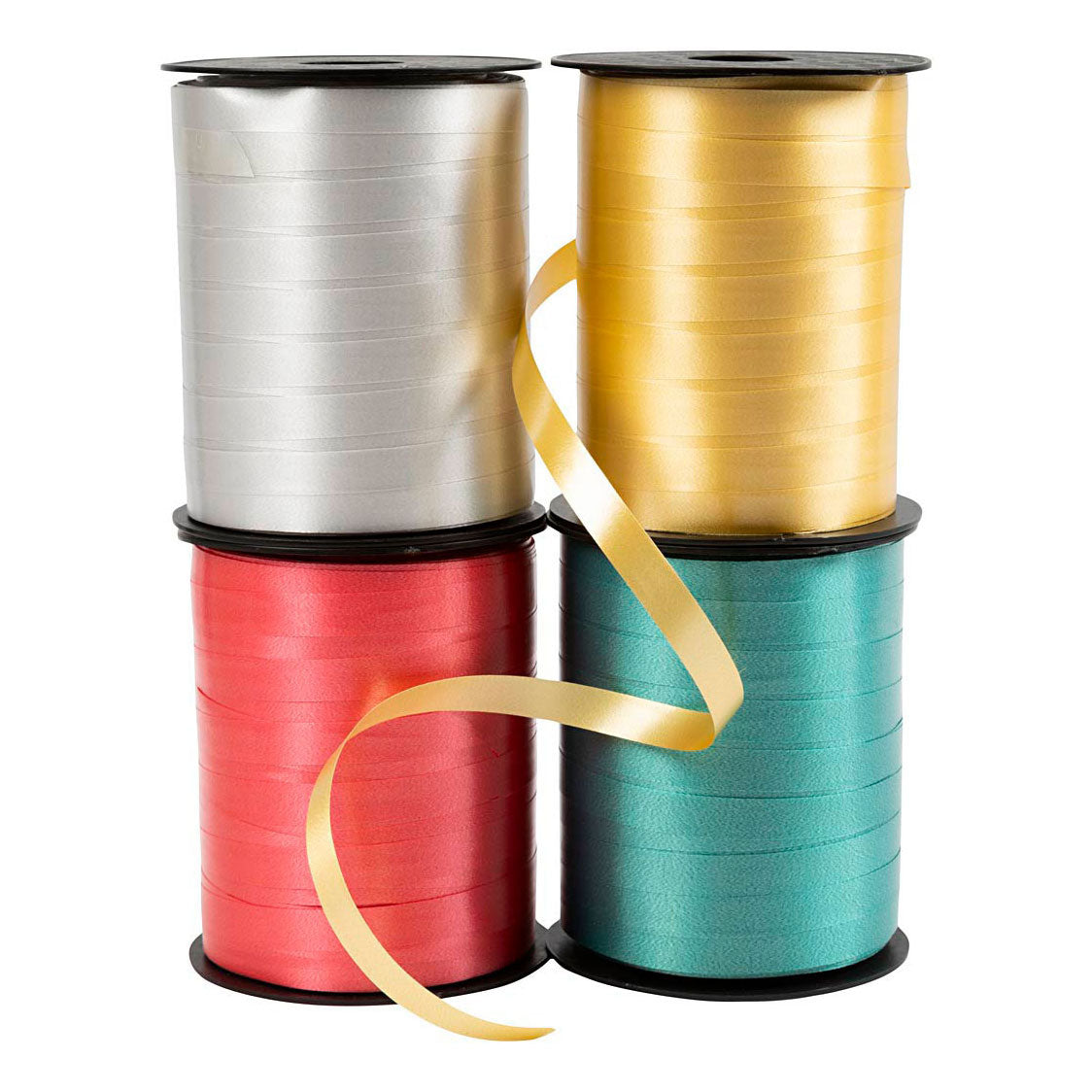 Creativ Company Giftin Gold Green Red Silver, 4x250m