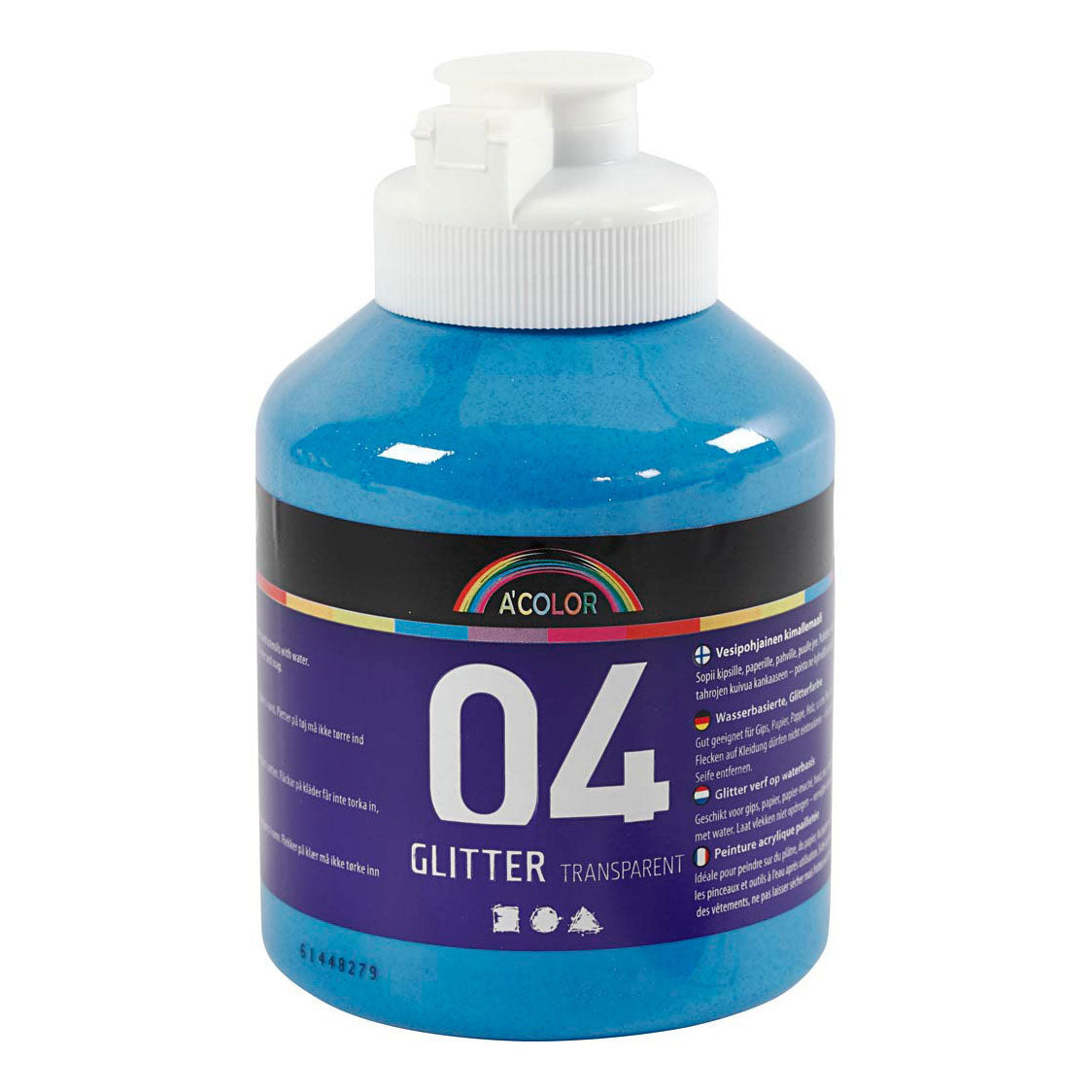 Creativ Company Acryl Paint Glitter za otroke Blue, 500ml