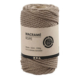 Creativ Company Macrame Cord Svetlo rjava, 55m