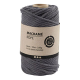 Creative Company Macrame Cord Grey, 55m