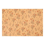 Creativ Company Faux Leather Paper Brown med blommigt tryck, 1m