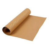 Creativ Company Faux Leather Paper Brown s tečkami, 1M