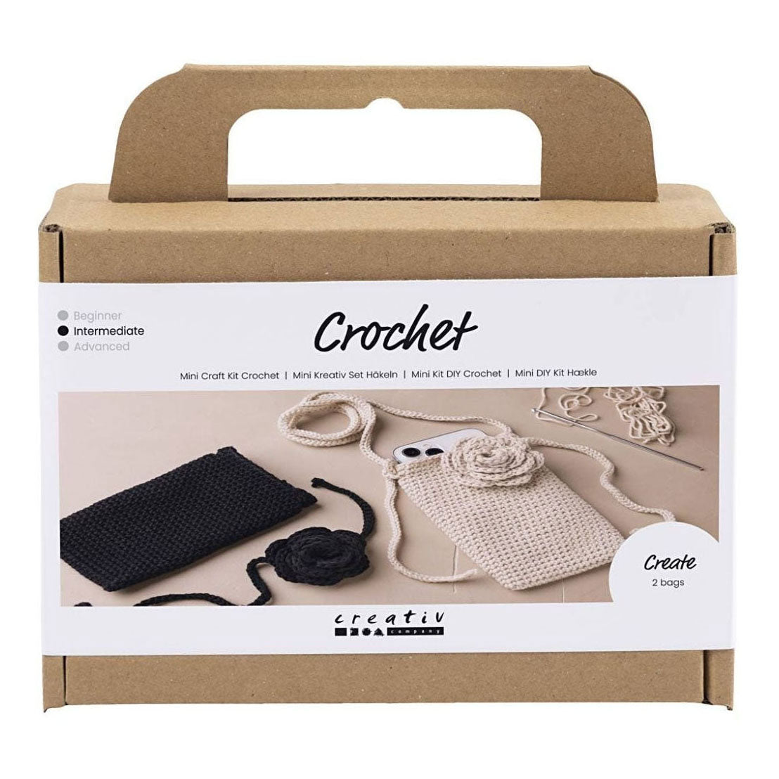 Creativ Company Mini Hobbyset Haken Bag With Roos