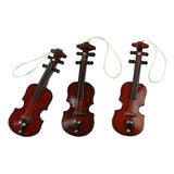 Creativ Company Pendant Wood Violin Small, 12st.