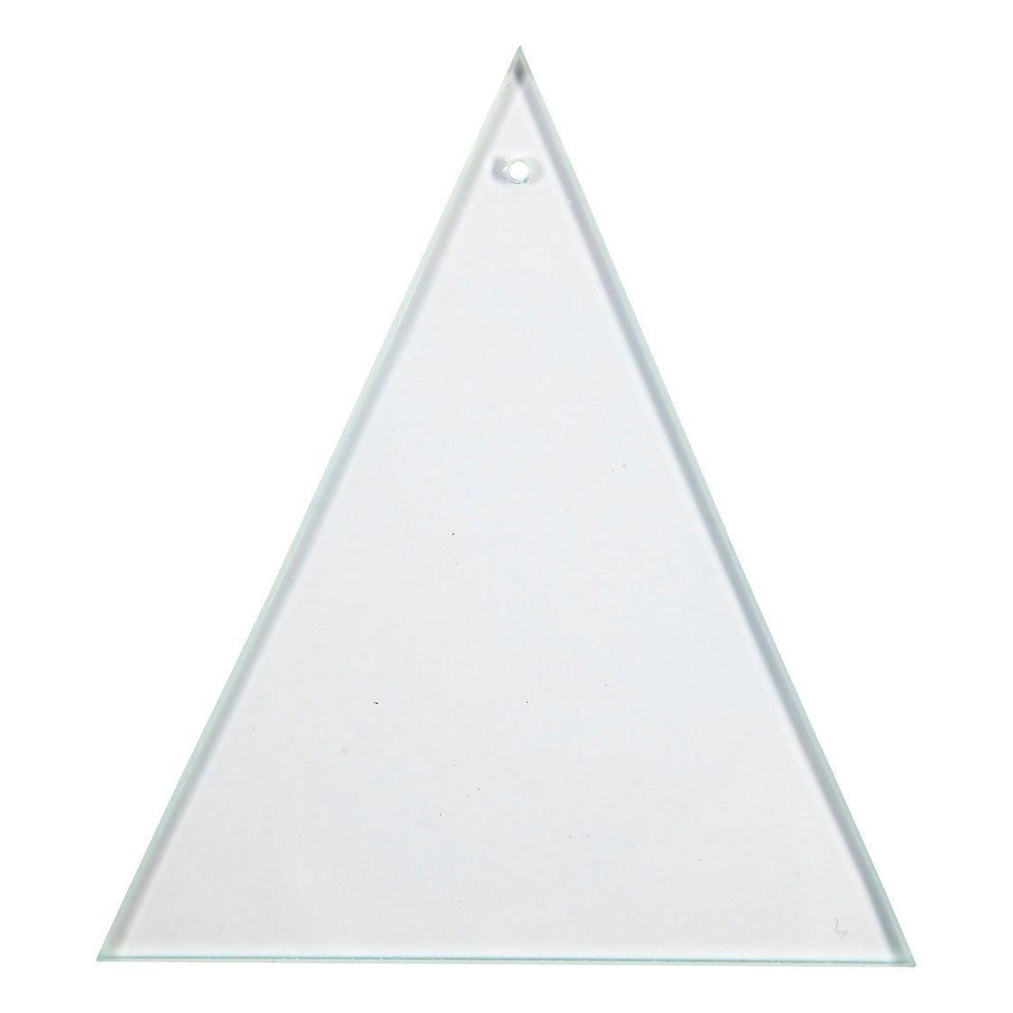 Creativ Company Glass Plate Dreieck mit Loch 8x9cm, 10st.