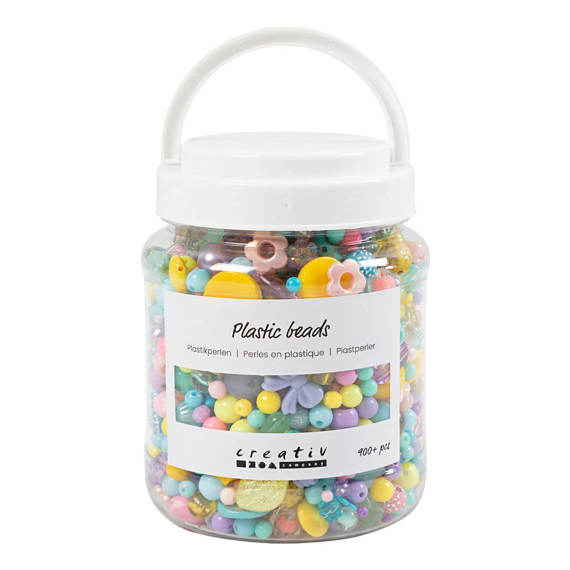 Creativ Company Plastic Perles Couleurs, 700 ml