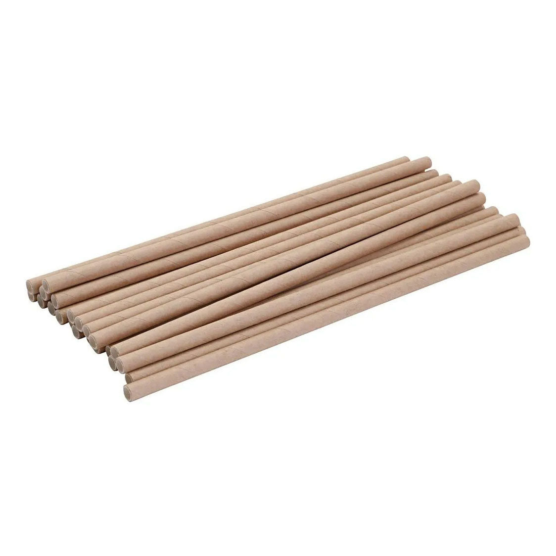 Creativ Company Straws of Unblected Kraft Paper, 250st.