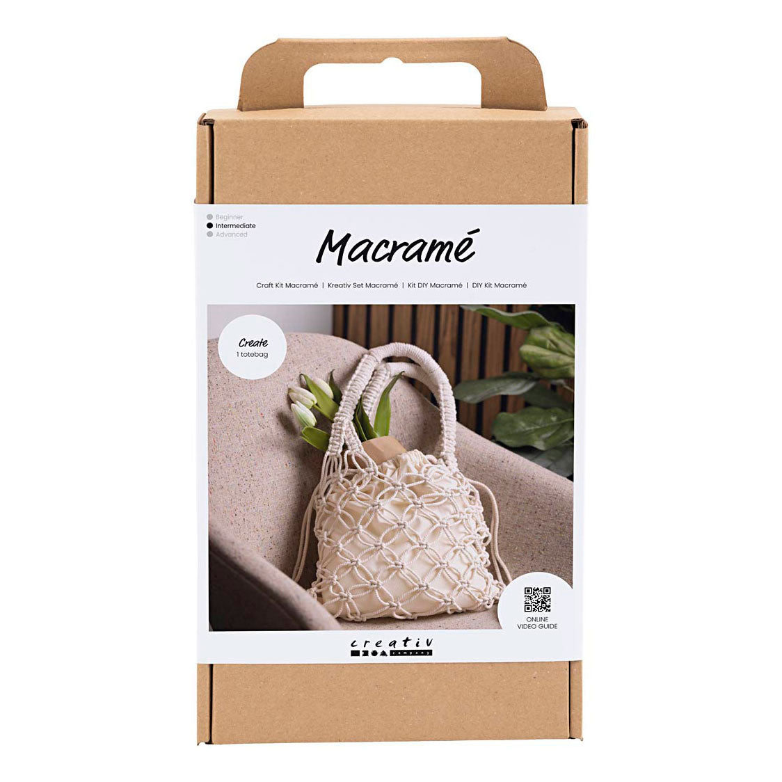 Creativ Company Hobbyset Macrame sac blanc