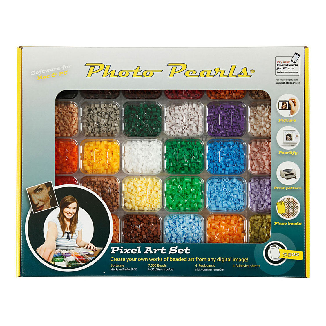 Creativ Company Starter Set Photo Beads Color, 7500st.