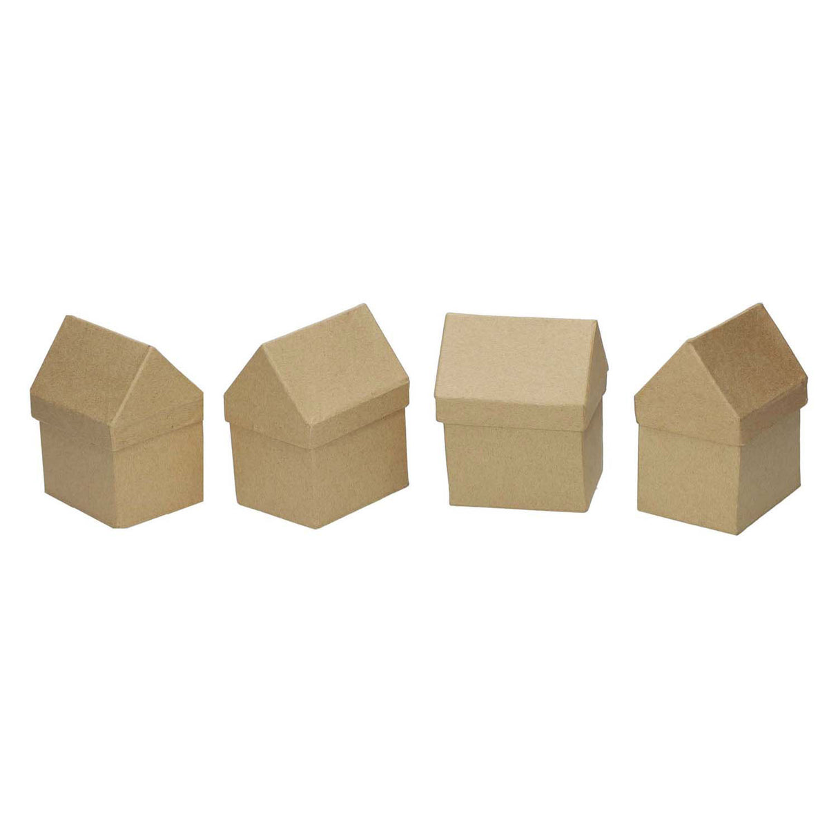 Creativ Company Houses Paper-Mache, set of 4