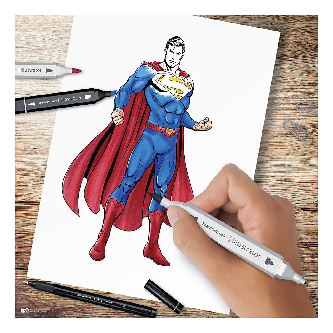 Creativ Company Hobbyset ilustracija stripov Heroes Superman Color Set