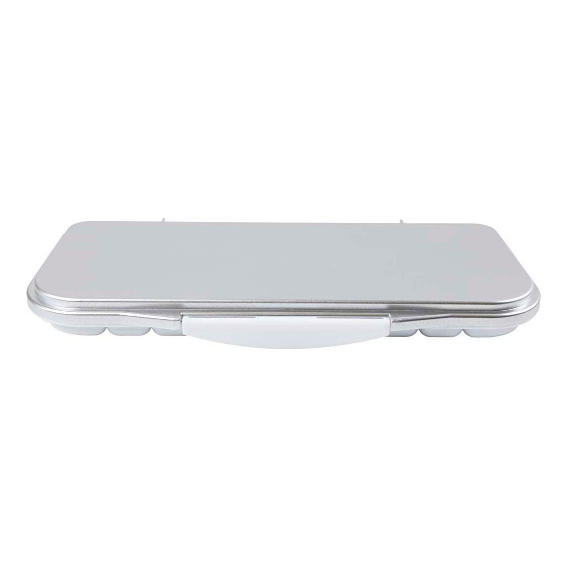 Creativ company http: www.cchobby.nl schilderspalet-met-deksel-afm-27x12-7x2-3-cm-zilver-wit-1-stuk