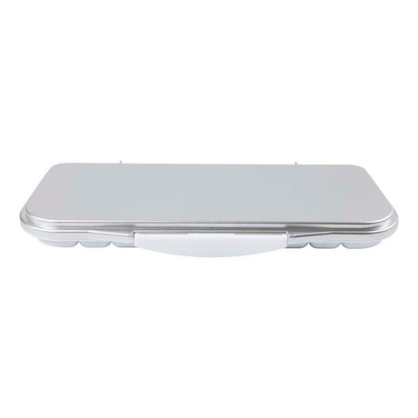 Creativ company http: www.cchobby.nl schilderspalet-met-deksel-afm-27x12-7x2-3-cm-zilver-wit-1-stuk