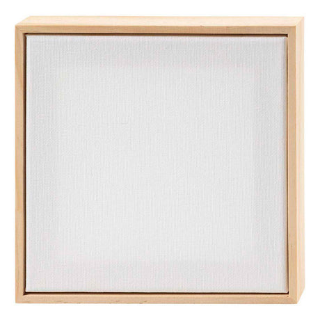 Creativ company gespannen canvas met lijst 280gr. 15,8x15,8cm - wit