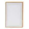 Creativ company gespannen canvas met lijst 280gr. 15,8x23,8cm - wit