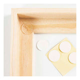 Creativ company gespannen canvas met lijst 280gr. 15,8x23,8cm - wit