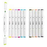 Creativ company tekenstift lijndikte 1+8mm pastelkleuren - 12st.