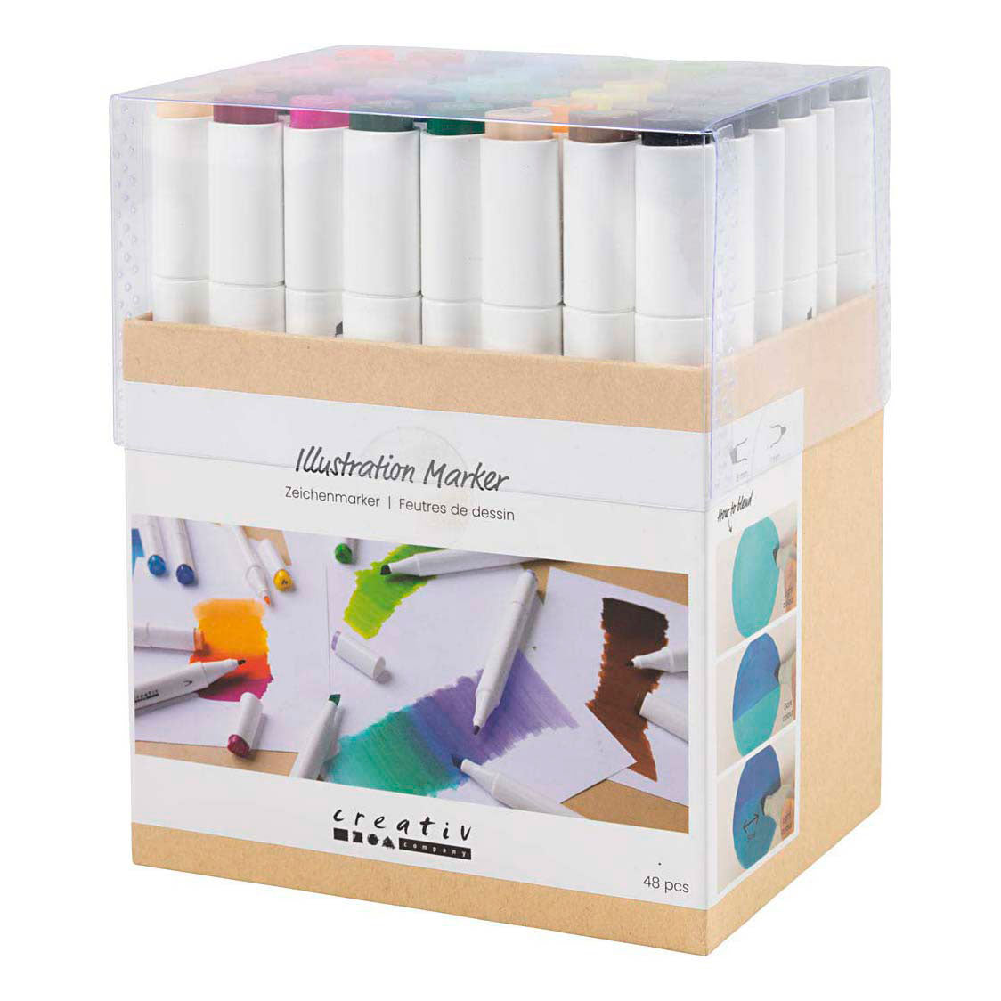 Creativ company http: www.cchobby.nl tekenstift-lijndikte-1-8-mm-standaardkleuren-48-stuk-1-doos