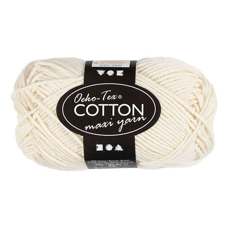 Creativ company katoengaren afm 8 8 l: 80-85 m off-white - 50gr.