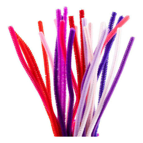 Creativ company https: www.cchobby.nl chenille-l-30-cm-dikte-6-mm-paars-roze-harmonie-25-stuk-1-doos