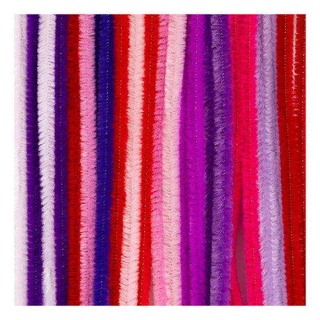 Creativ company https: www.cchobby.nl chenille-l-30-cm-dikte-6-mm-paars-roze-harmonie-25-stuk-1-doos
