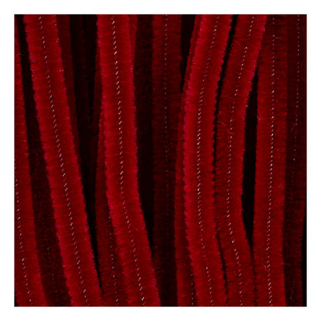 Creativ company chenilledraad knutselmateriaal donkerrood 50 stuks 6mm x 30cm.