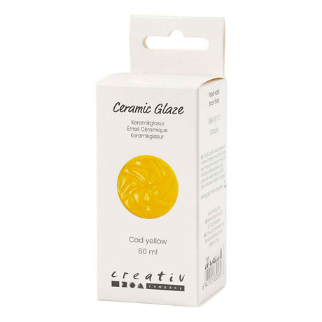 Creativ company keramiek glazuur 984-1101 c dekkend cad yellow - 60ml