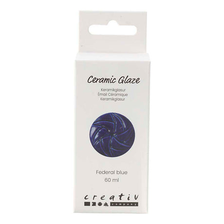 Creativ company keramiek glazuur 984-1101 c dekkend federal blue - 60ml