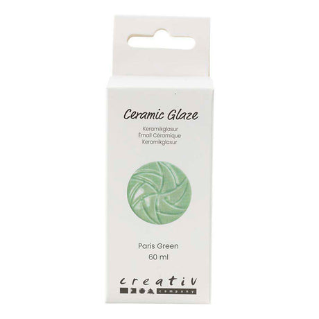 Creativ company keramiek glazuur 984-1101 c dekkend paris green - 60ml
