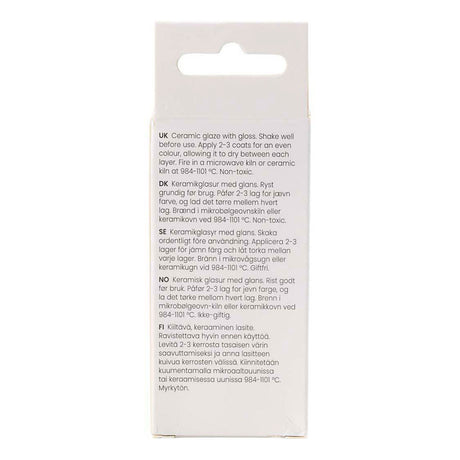 Creativ company keramiek glazuur 984-1101 c transparant helder - 60ml