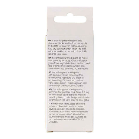 Creativ company gespikkeld keramiek glazuur 999-1060 c dekkend orange sun - 60ml