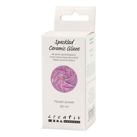 Creativ company https: www.cchobby.nl gespikkeld-keramiekglazuur-999-1060-c-dekkend-flower-power-60-ml-1-doosje