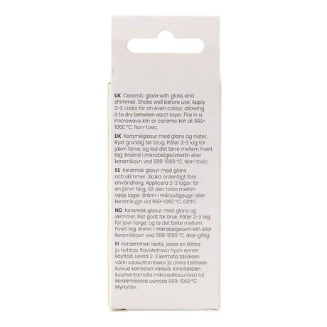 Creativ company gespikkeld keramiek glazuur 999-1060 c dekkend flower power - 60ml