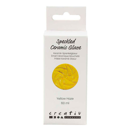 Creativ company gespikkeld keramiek glazuur 999-1060 c dekkend yellow haze - 60ml