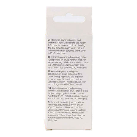 Creativ company gespikkeld keramiek glazuur 999-1060 c dekkend yellow haze - 60ml