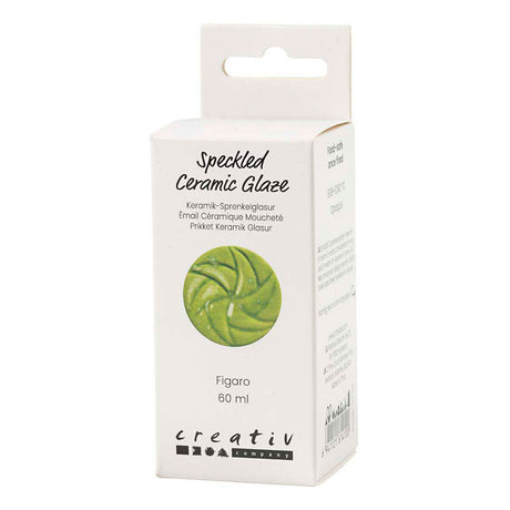 Creativ company gespikkeld keramiek glazuur 999-1060 c dekkend figaro - 60ml