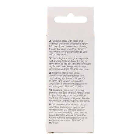 Creativ company gespikkeld keramiek glazuur 999-1060 c dekkend figaro - 60ml
