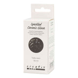 Creativ company gespikkeld keramiek glazuur 999-1060 c dekkend tutto nero - 60ml