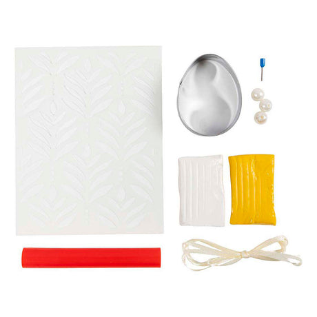 Creativ company mini hobbyset boetseren ei lichtgeel pastelkleuren