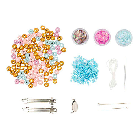 Creativ company mini hobbyset sieraden halsketting armband clips broche
