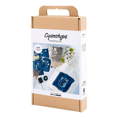 Creativ company hobbyset cyanotypie textiel blauw