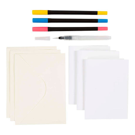 Creativ company mini hobbyset aquarel kaarten en enveloppen