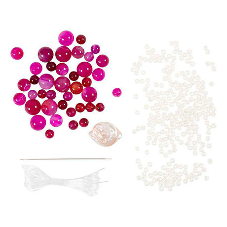 Creativ company mini hobbyset sieraden halsketting en armband roze