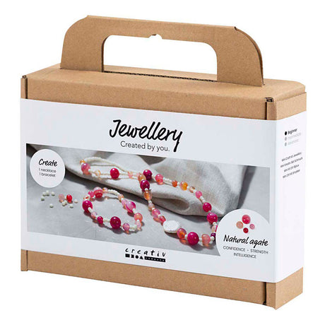 Creativ company http: www.cchobby.nl mini-hobbyset-sieraden-halsketting-en-armband-roze-1-doos